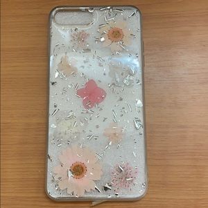 iPhone 7/8+ Transparent Dried Flower Case